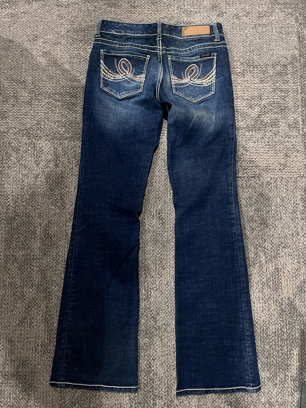 Seven7 Low Rise Boot Cut Jeans Women’s Size 27 - Picture 7 of 11